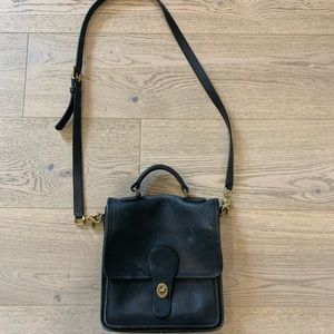 Coach black handbag (crossbody option)